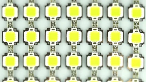 Dot Matrix LED On White Background. Video stock 172536717