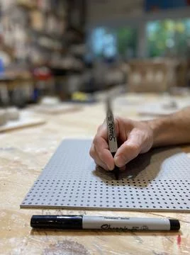 Dot matrix  Foto stock