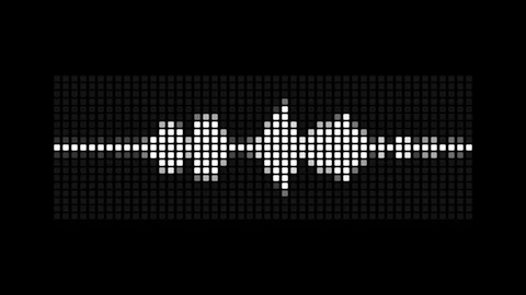 Dot matrix pixel sound equalizer Stock Footage 348268852