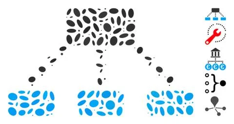 Dot Mosaic Dotted Scheme Stock Illustration