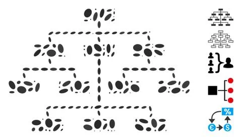 Dot Mosaic Program Tree Stock Illustration
