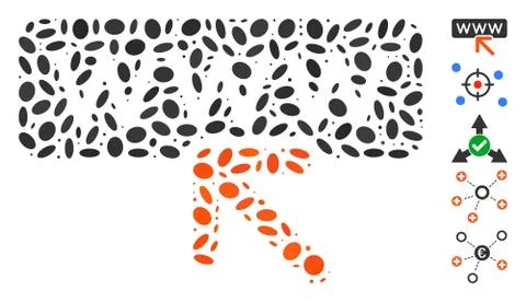 Dot Mosaic Select Website Stock Illustration