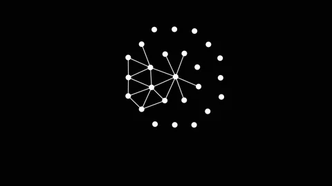 Dot network animation,best animation in 4k. Stock Footage 207921060