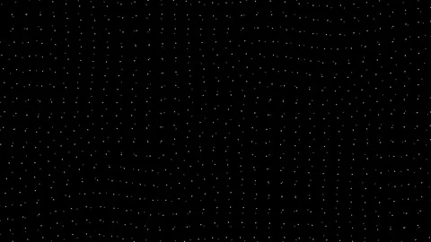 Dot Pattern Background with Wave Distortion Effect on Black for Overlay Video stock 331411712