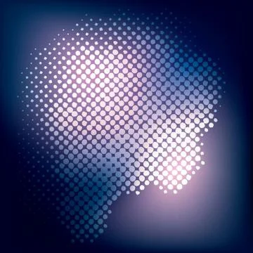 Dot pattern in creative background vector Illustrazione stock