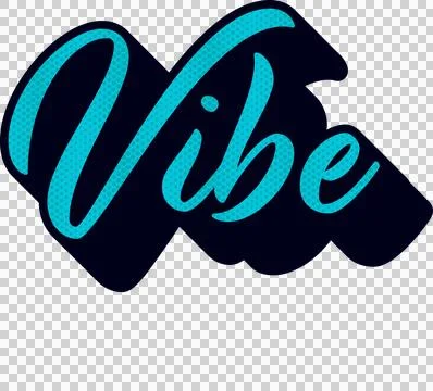 Dot pattern design over green vibe text banner with shadow effect against white Stock Illustration