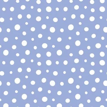 Dot pattern design. Vector snow seamless textured repeat background. Stock Illustration