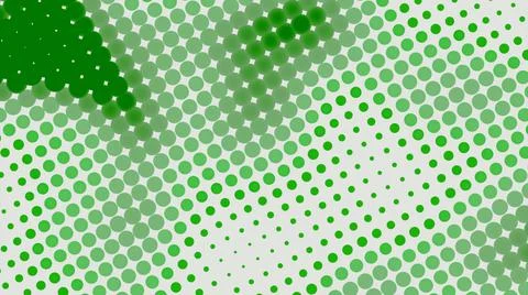 Dot pattern on white background moves like waves. Design. Colored dots of Illustrazione stock