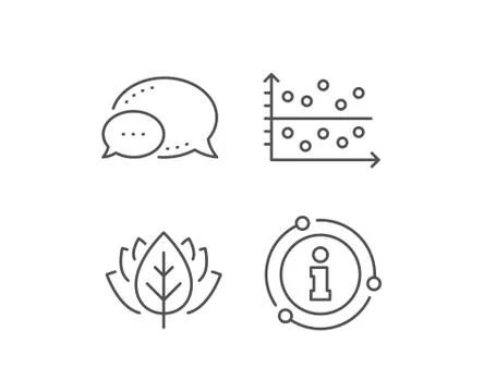 Dot plot graph line icon. Presentation chart sign. Vector Stock Illustration