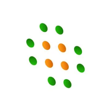 Dot Plus Shape Symbol Stock Illustration