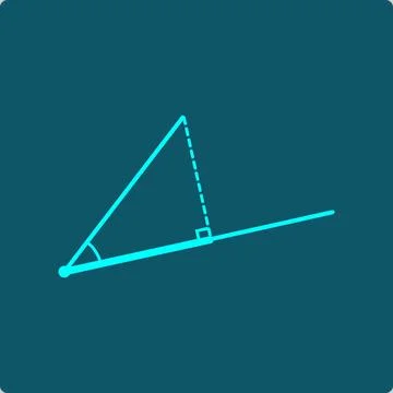 Dot Product-projection onto a baseline showing the scalar product mechanism イラスト素材