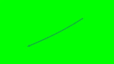 Dot pulse radar arrow Green Screen Lower Third Video stock 345222151