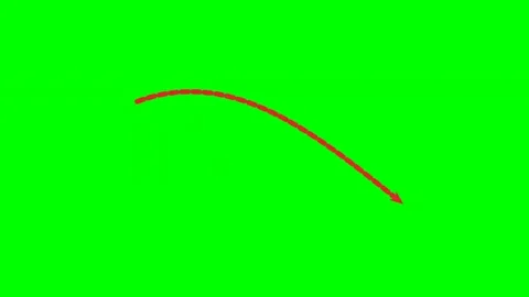 Dot pulse radar motion arrow bottom ribbon swash green screen Stock Footage 344648144