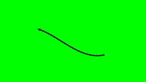 Dot pulse radar motion arrow bottom left fluid green screen Stock Footage 344648621
