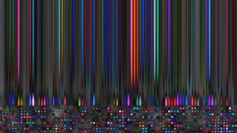 Dot red orange yellow violet aqua blue spot light particles pattern oscilla.. Stock Footage 311795097