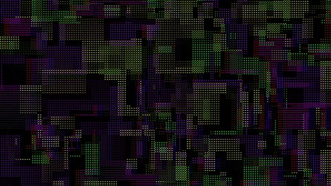 Dot rgb led lcd diodes displaying random glitches - macro of computer monitor or Stock Footage 339434107