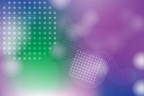 Dot shape on bokeh background Stock Illustration