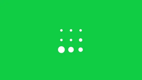 Dot snake running around a three by three grid loading animation 库存影片 348279797