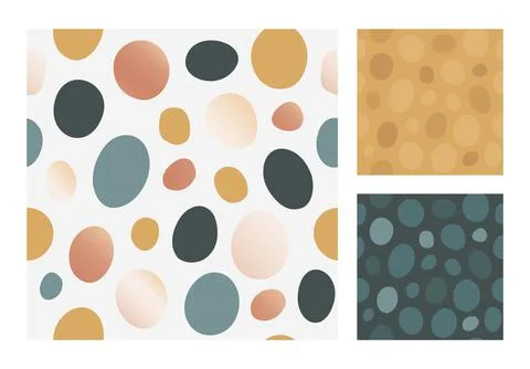 Dot spot shape texture for white, beige and dark seamless backdrop Stock Illustration