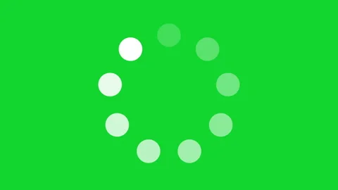 Dot style loading animation on green scr... | Stock Video | Pond5
