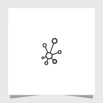 Dot Tech Logo Inspirations Template Illustrazione stock