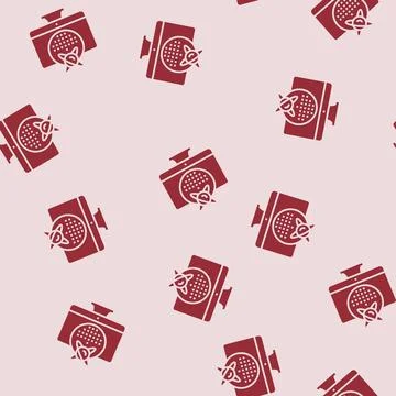 Dot technology quantum glyph seamless pattern Illustrazione stock