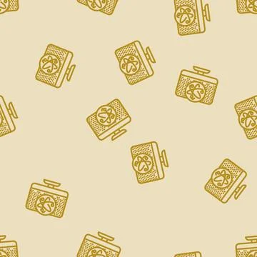 Dot technology quantum line vector seamless pattern Illustrazione stock