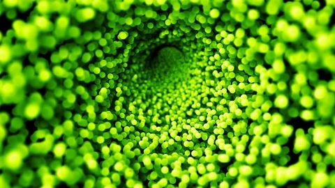 Dot tunnel, abstract scene of flight in space. seamless loop Stock Footage 87124532