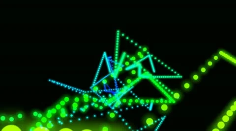 Dot tunnel Stock Footage