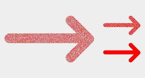 Dot Vector Arrow Right Icons 스톡 일러스트