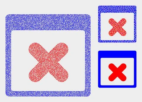 Dot Vector Close Application Window Icons Stock Illustration