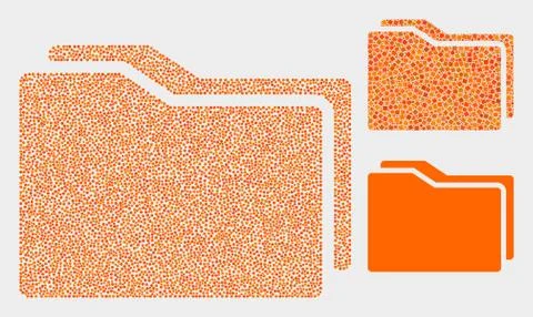 Dot Vector Folders Icons 스톡 일러스트