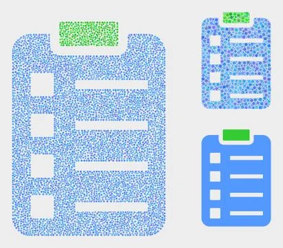 Dot Vector Items Pad Icons Illustrazione stock