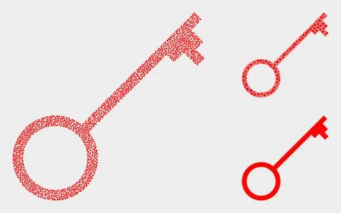 Dot Vector Key Icons 스톡 일러스트