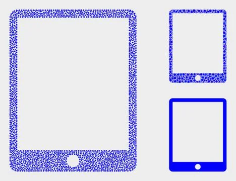 Dot Vector Mobile Organizer Icons Illustrazione stock