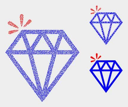 Dot Vector Spark Brilliant Icons 스톡 일러스트
