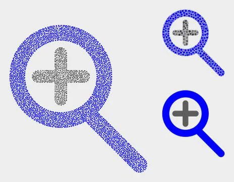 Dot Vector Zoom In Icons Illustrazione stock