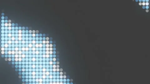 Dot Wave, Blue Background Video Loop, 3D Render Abstract Background Stock Footage 232388145