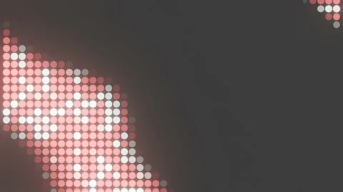Dot Wave, Red Background Video Loop, 3D Render Abstract Background Stock Footage 232388151