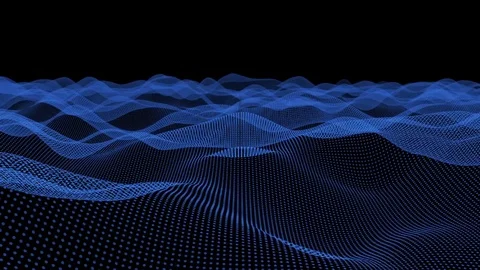 Dot Waves Loop Stock-Footage 76852131