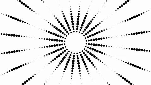 Dot work style sun Stock Footage 98139565