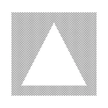 Doted Rectangle Triangle Frame Border Illustrazione stock