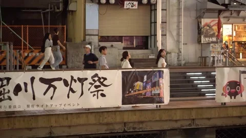 Dotonbori at Night in Osaka, Japan Stock Footage 264342310