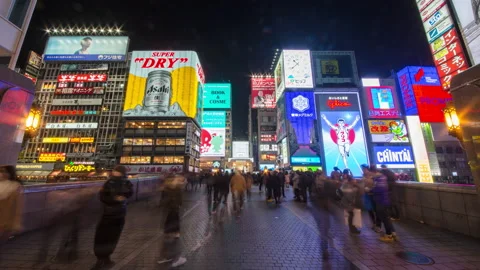 Dotonbori Timelapse Stock Footage 234683501