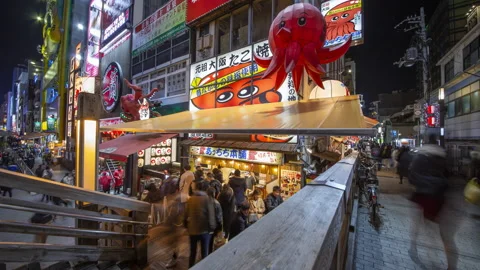 Dotonbori Timelapse Stock Footage 234683991
