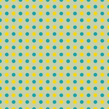 Dots 3 color Seamless pattern with illustration of shapes Illustrazione stock