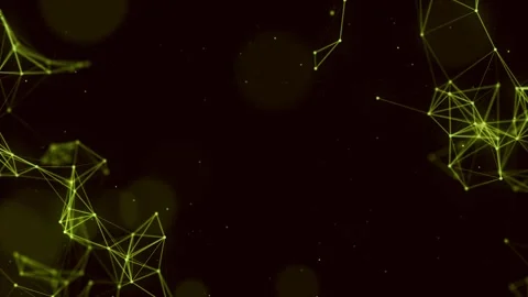 The dots and contours are connected by glitter on a blurred dark blue background Stock Footage 252892747