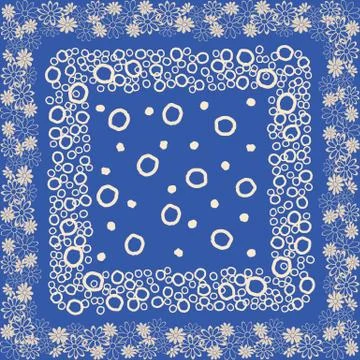 Dots and Lace Vector Seamless Illustration. Yellow Repeat Pattern Stock Illustration