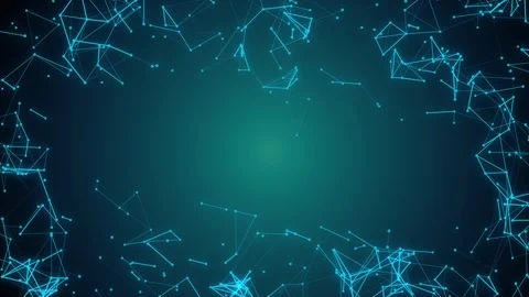 Dots and line with abstract network innovation technology 스톡 동영상 127328443