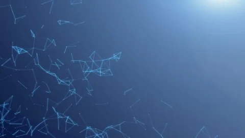 Dots and line with abstract network innovation technology 스톡 동영상 127328677